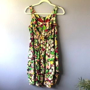 Anthropology floral dress